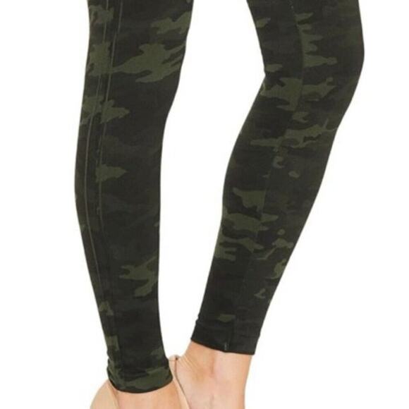 SPANX LEGGINGS CAMOUFLAGE TUMMY CONTROL HIGH WAIST LOOK AT ME NOW  SIZE X-LARGE - Picture 6 of 13